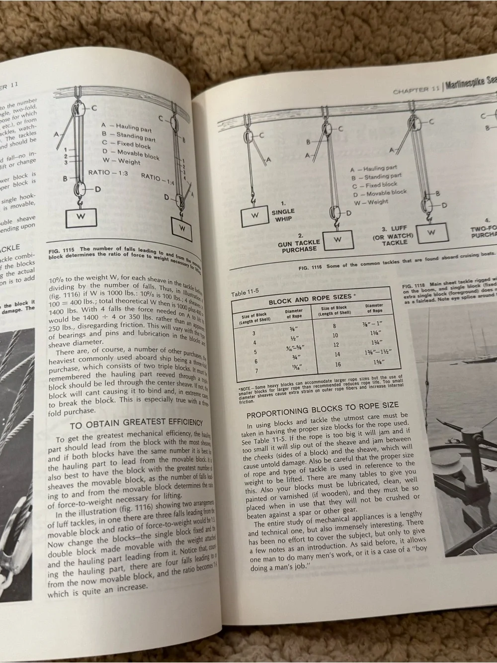 Piloting seamanship & small boat handling hardcover book writing on front page